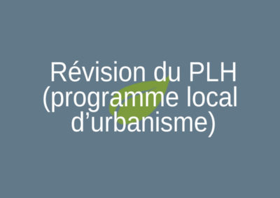 Révision du PLH (programme local d’habitat)