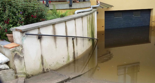 Innondation rue de Concy Juin 2016