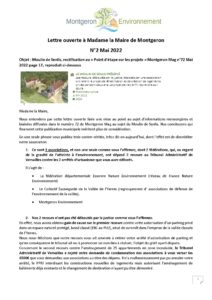 lettre ouverte à la maire