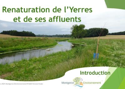 Diaporama Introduction Renaturation de l'Yerres et ses affluents